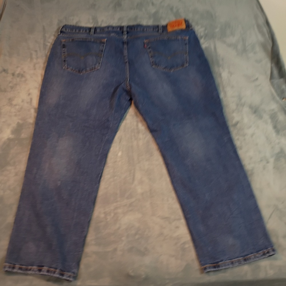 Levis 541 Athletic Taper Mens Blue Denim Jeans Size 48x29 Medium Wash 540196 - Picture 4 of 6